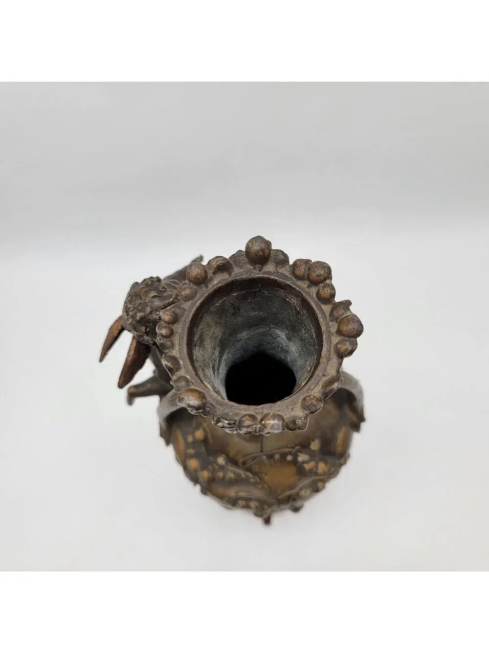 19th Century French Metal Cupid Vase